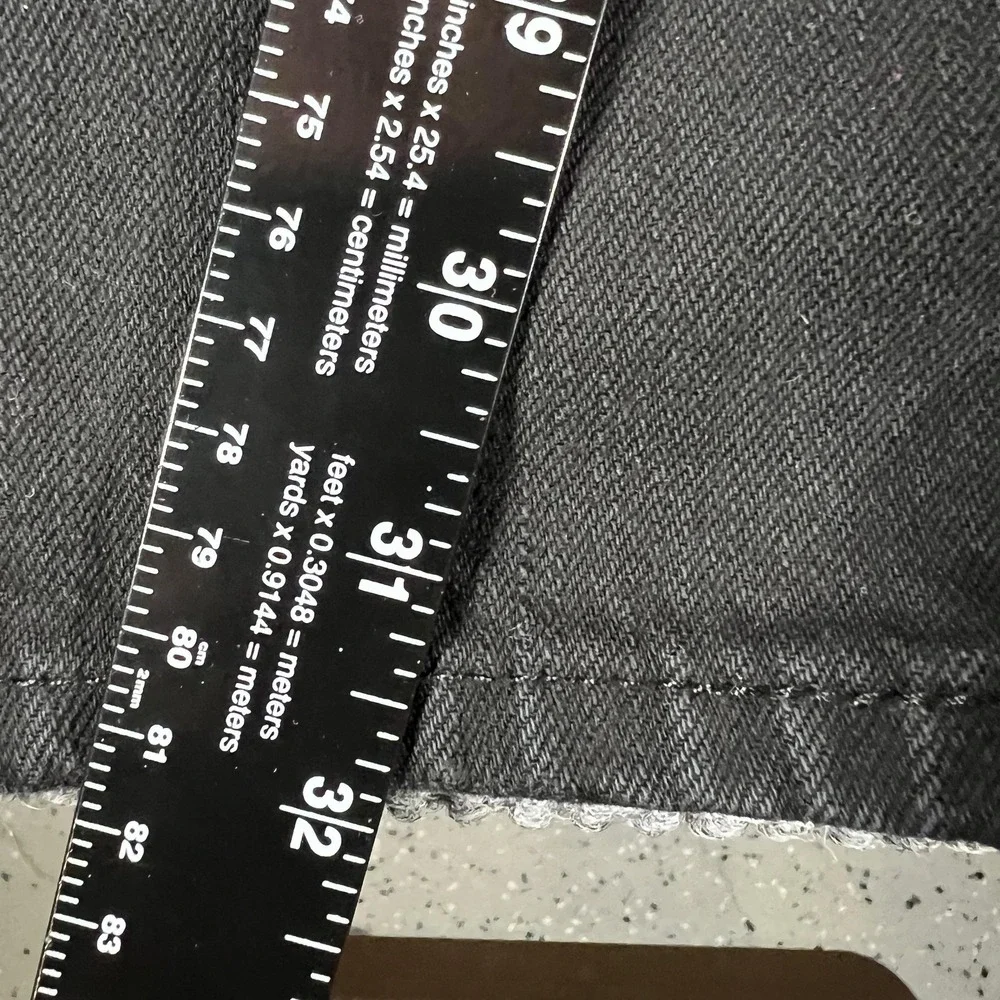 Polo Ralph Lauren Jeans Mens 36x32 Black Hampton Straight Leg Denim Selvedge